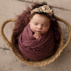 Newborn basket photography props,handwoven baby bed