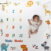 Baby Photography Props Infant Milestone Background Blanket